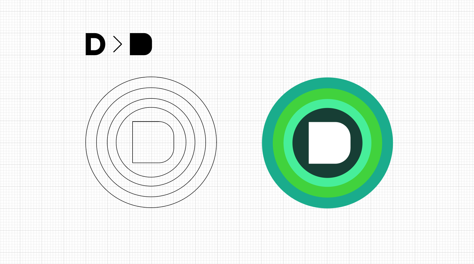 Digital i icon concept