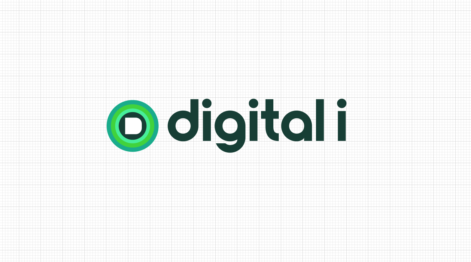 Digital i logo construction