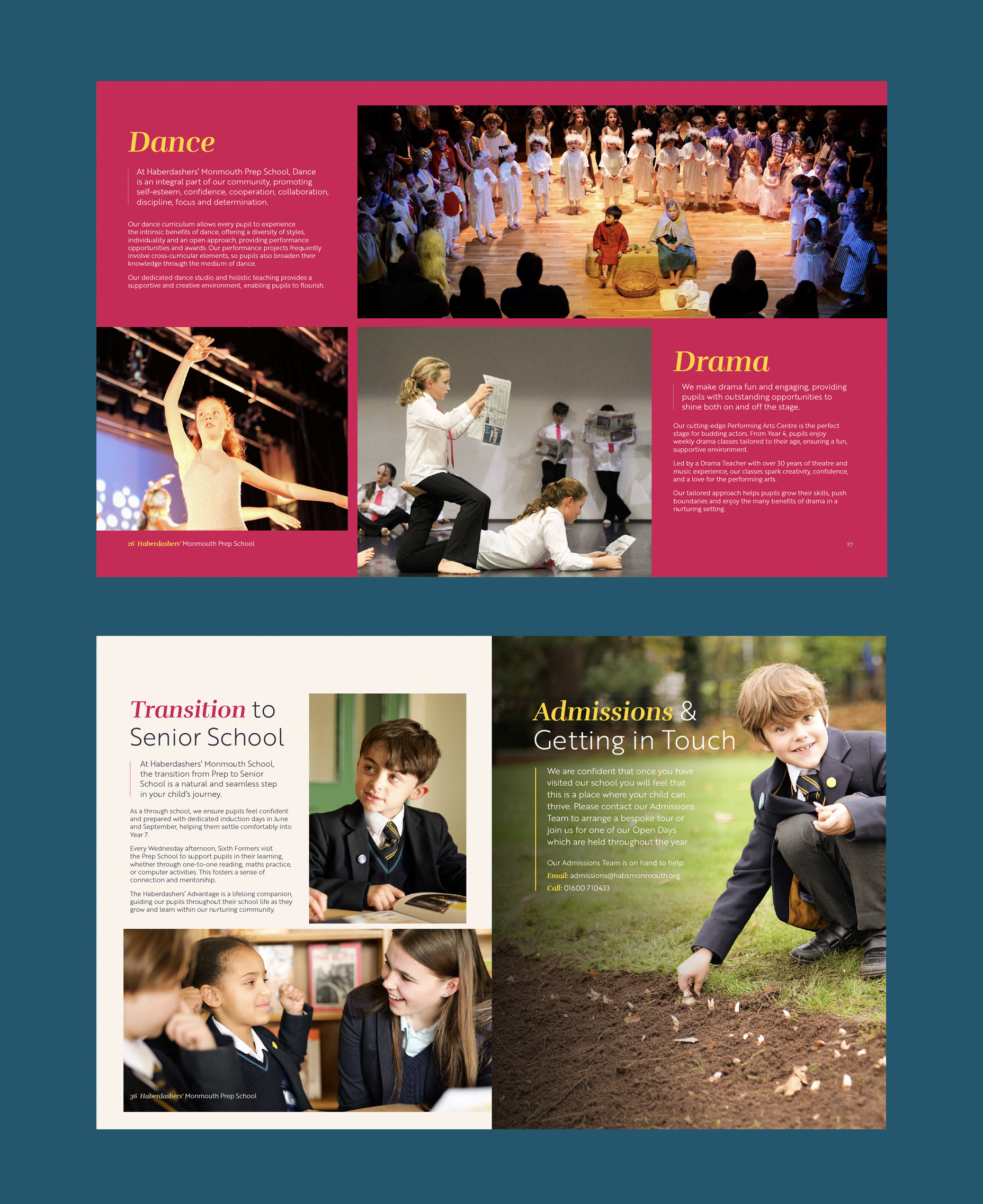 Haberdashers Prep prospectus examples 2